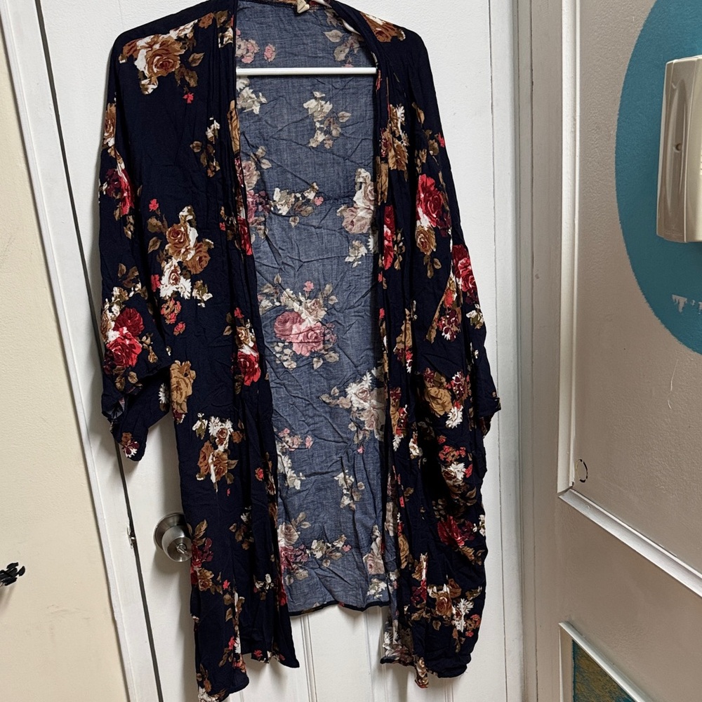 Pinkblush Blue and White Kimono